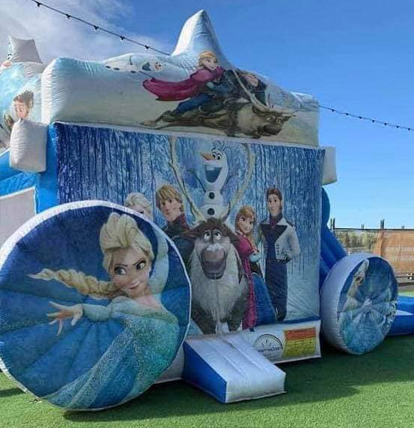 Disney Frozen Princess Jumping Castle For Hire in Qld | Fun Time Amusements