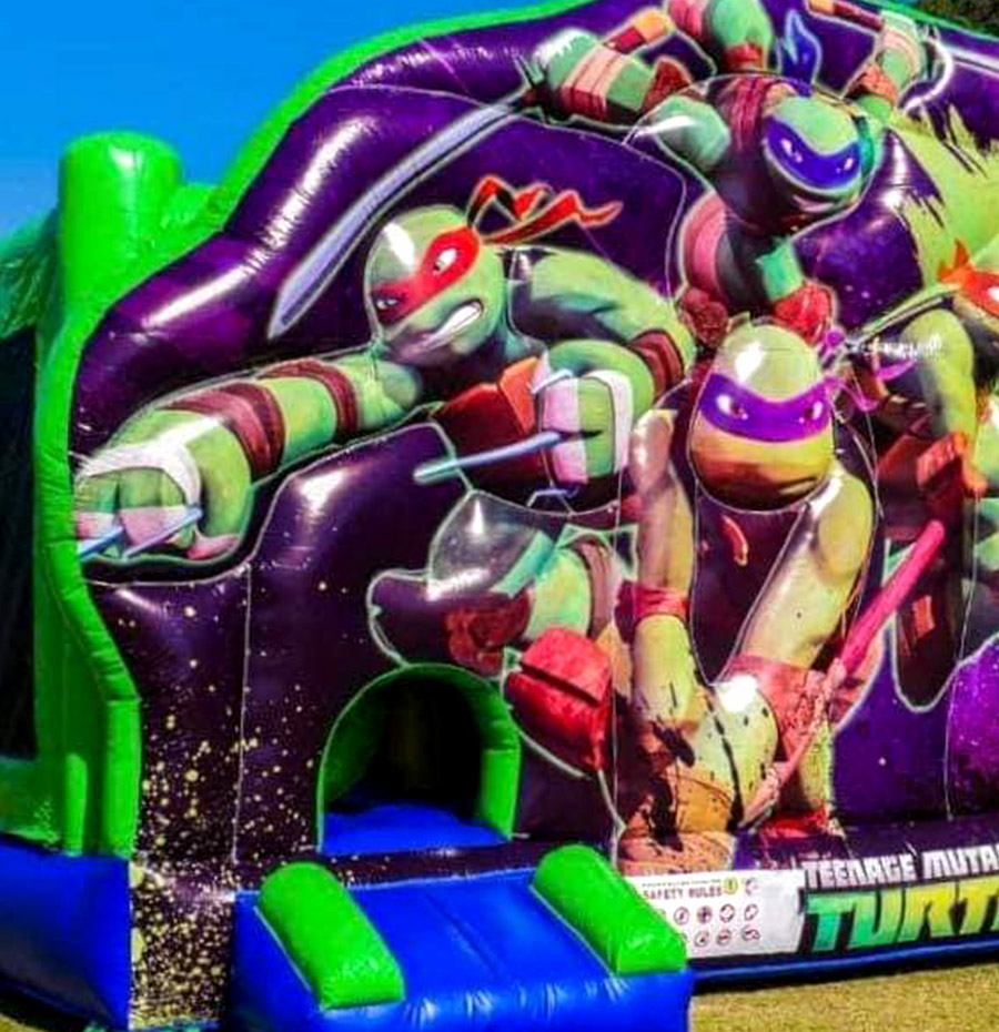 Ninja Turtles Themed Jumping Castle | Jumping Castle Hire in Rockhampton, Qld | Fun Time Amusements